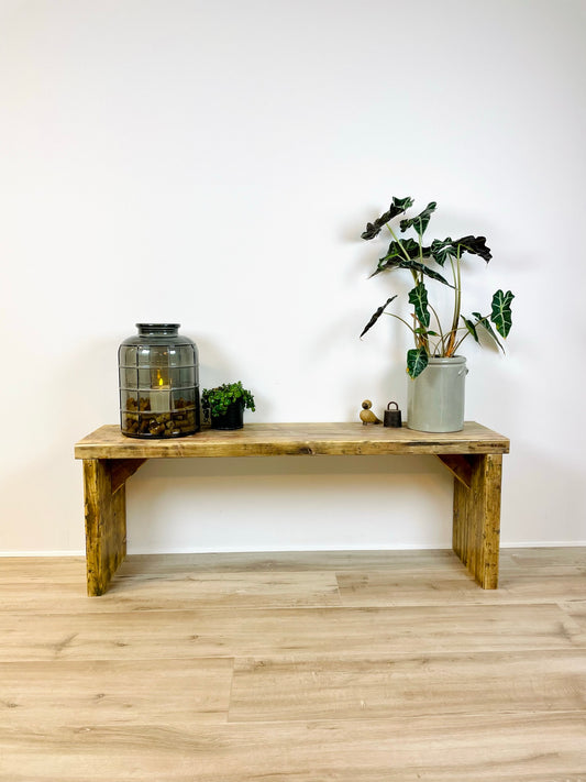 Emma Bench made of reclaimed wood